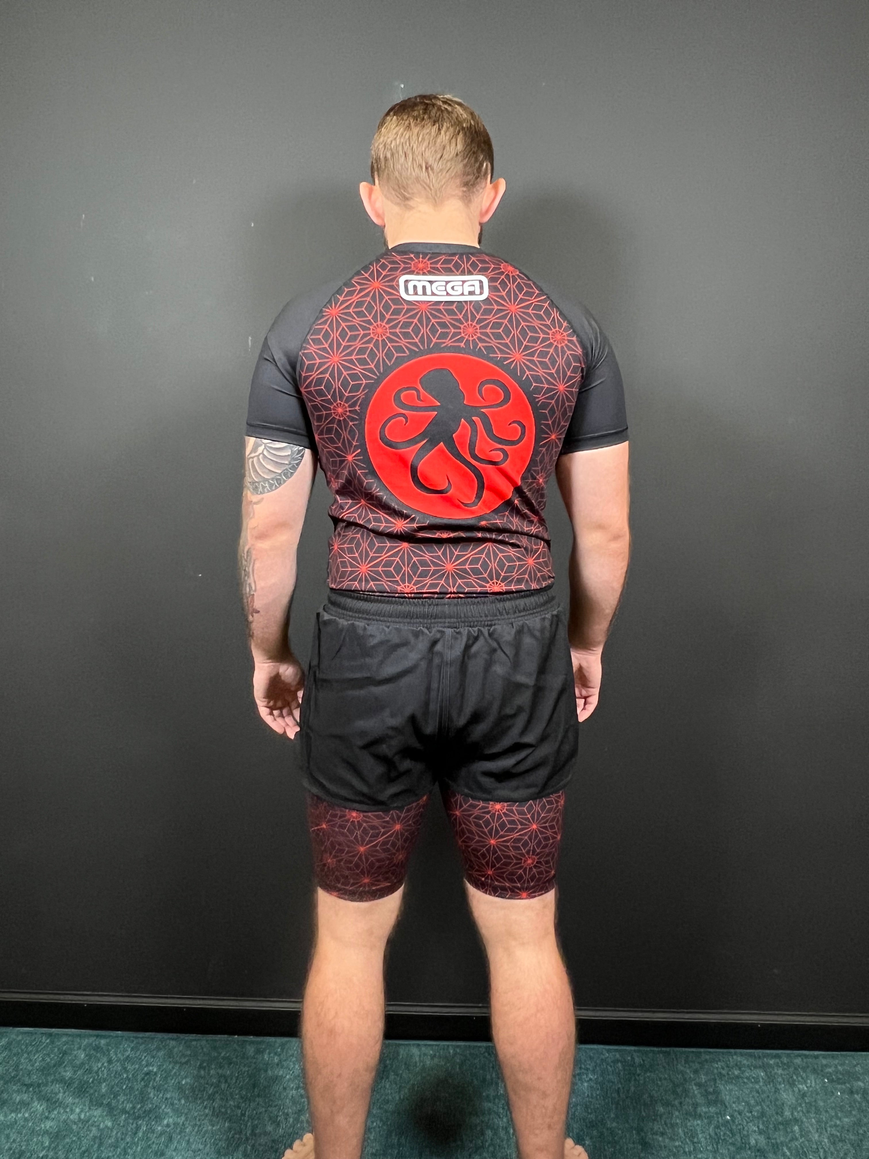 Black and Red Tako Rashguard - Nicky Ryan Edition