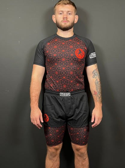 Black and Red Tako Rashguard - Nicky Ryan Edition